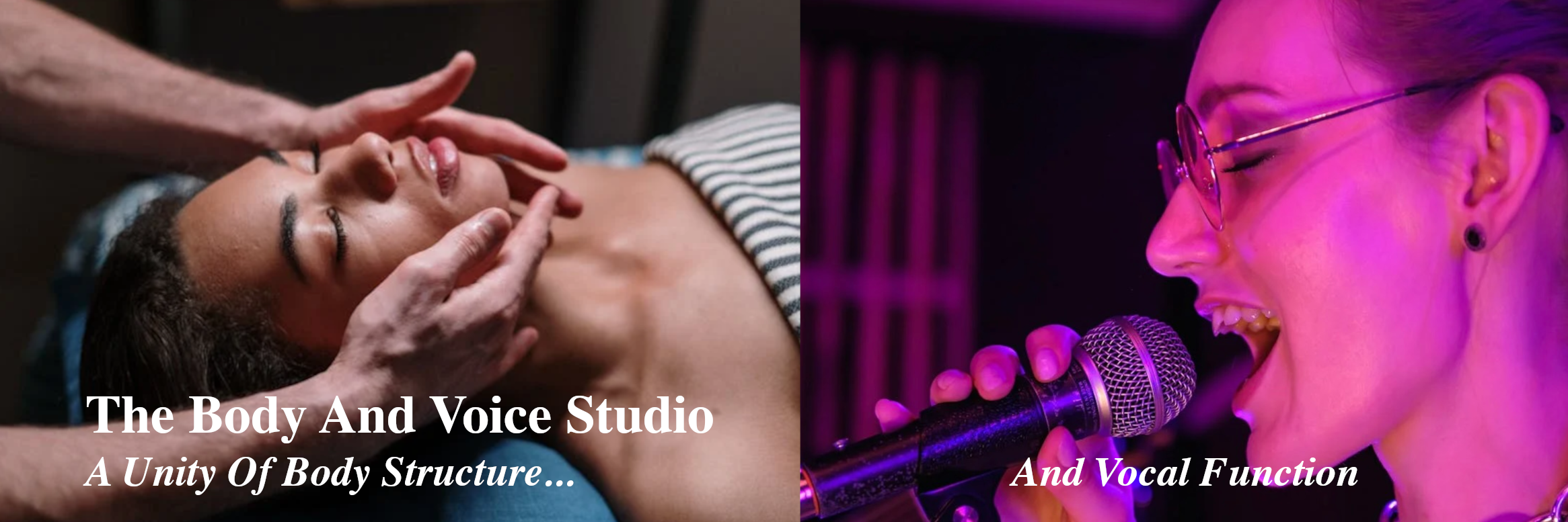 The Body And Voice Studio Banner